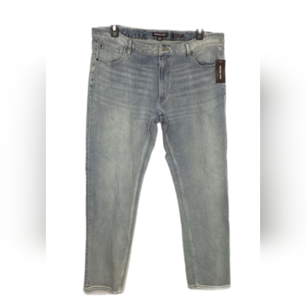Michael Kors Men's Parker Slim Fit 38 X 30 Faded Blue Slim Jeans NWT